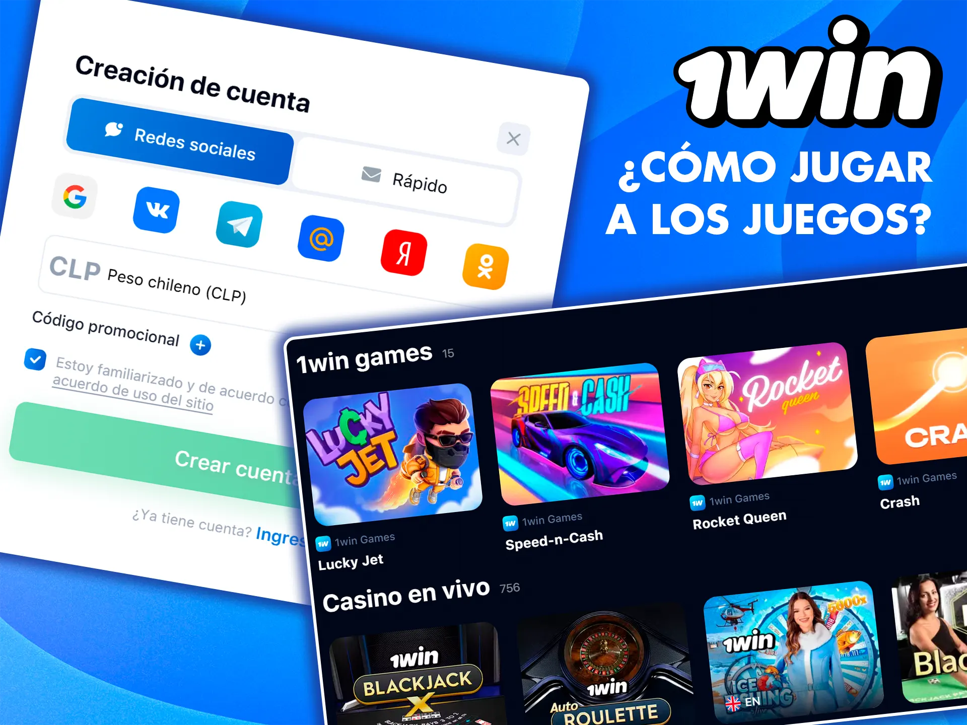 Descubre lo fácil que es empezar a jugar en 1win.